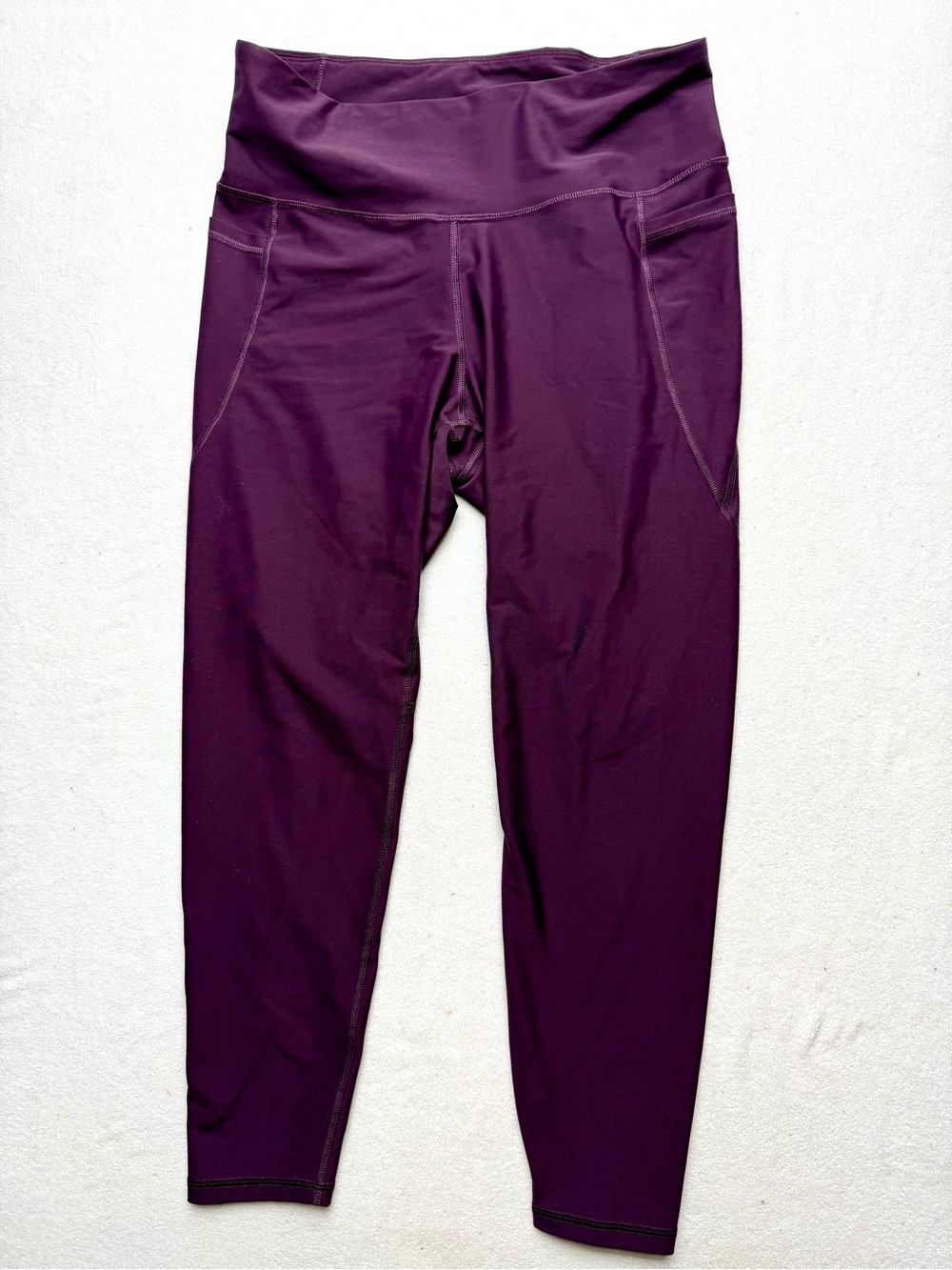 Old Navy Deep Plum High-Rise Workout Leggings